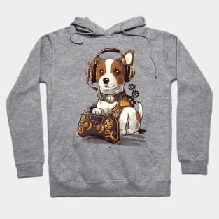 Steampunk gamer dog Hoodie